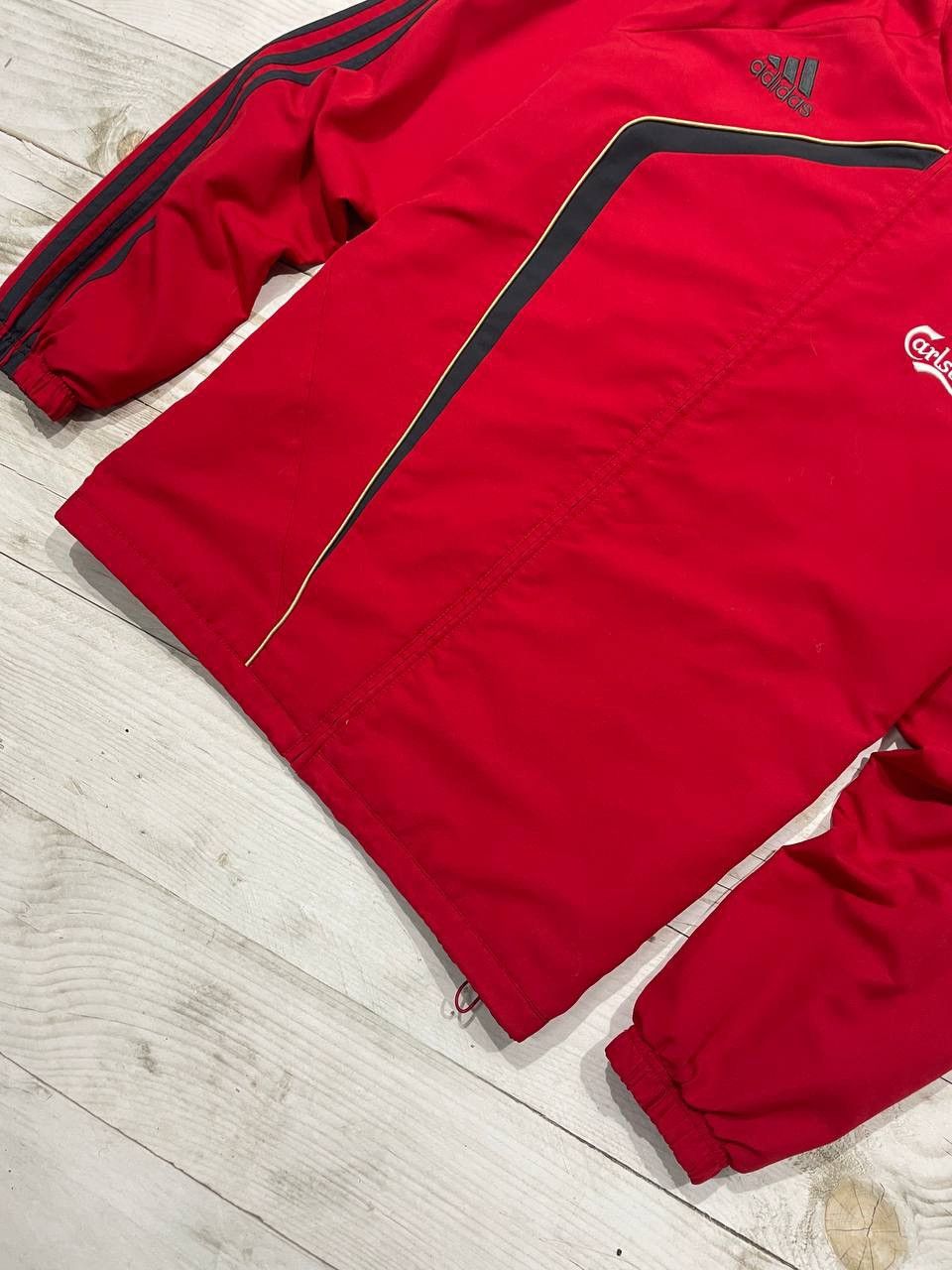 Adidas Vintage Adidas Liverpool 2009 2010 Track Soccer Jacket Size US L / EU 52-54 / 3 - 4 Thumbnail