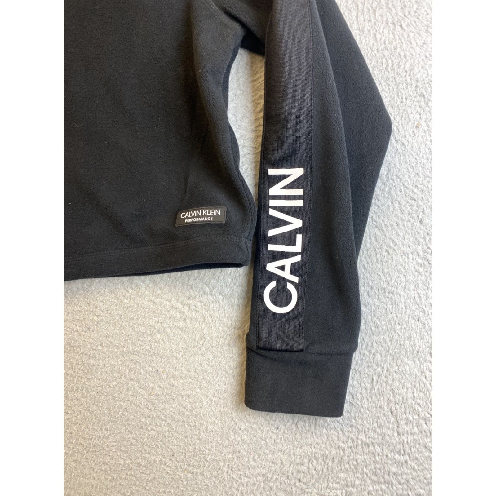 Calvin Klein Calvin Klein Womens Jacket Half-Zip Logo M Black Activewear Outdoor 90s? Size M / US 6-8 / IT 42-44 - 2 Thumbnail