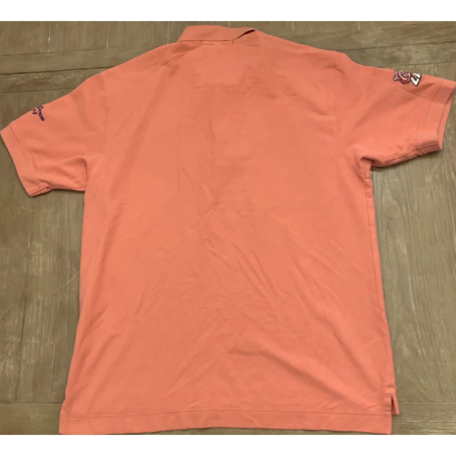 Vintage Mohegan Sun Pocono Downs Coors Light Triple Crown Golf Polo Peach Size L Mens Polo Peach L Size US L / EU 52-54 / 3 - 6 Thumbnail