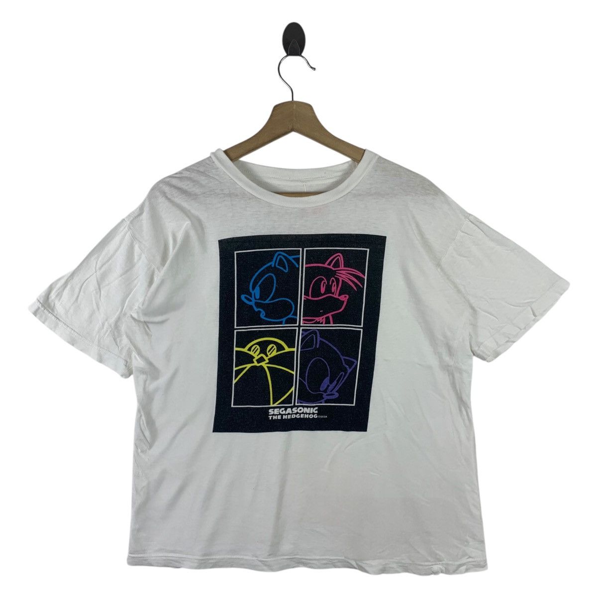 Cartoon Network × Vintage Vintage SEGA SONIC THE HEDGEHOG White tee Size US L / EU 52-54 / 3 - 1 Thumbnail