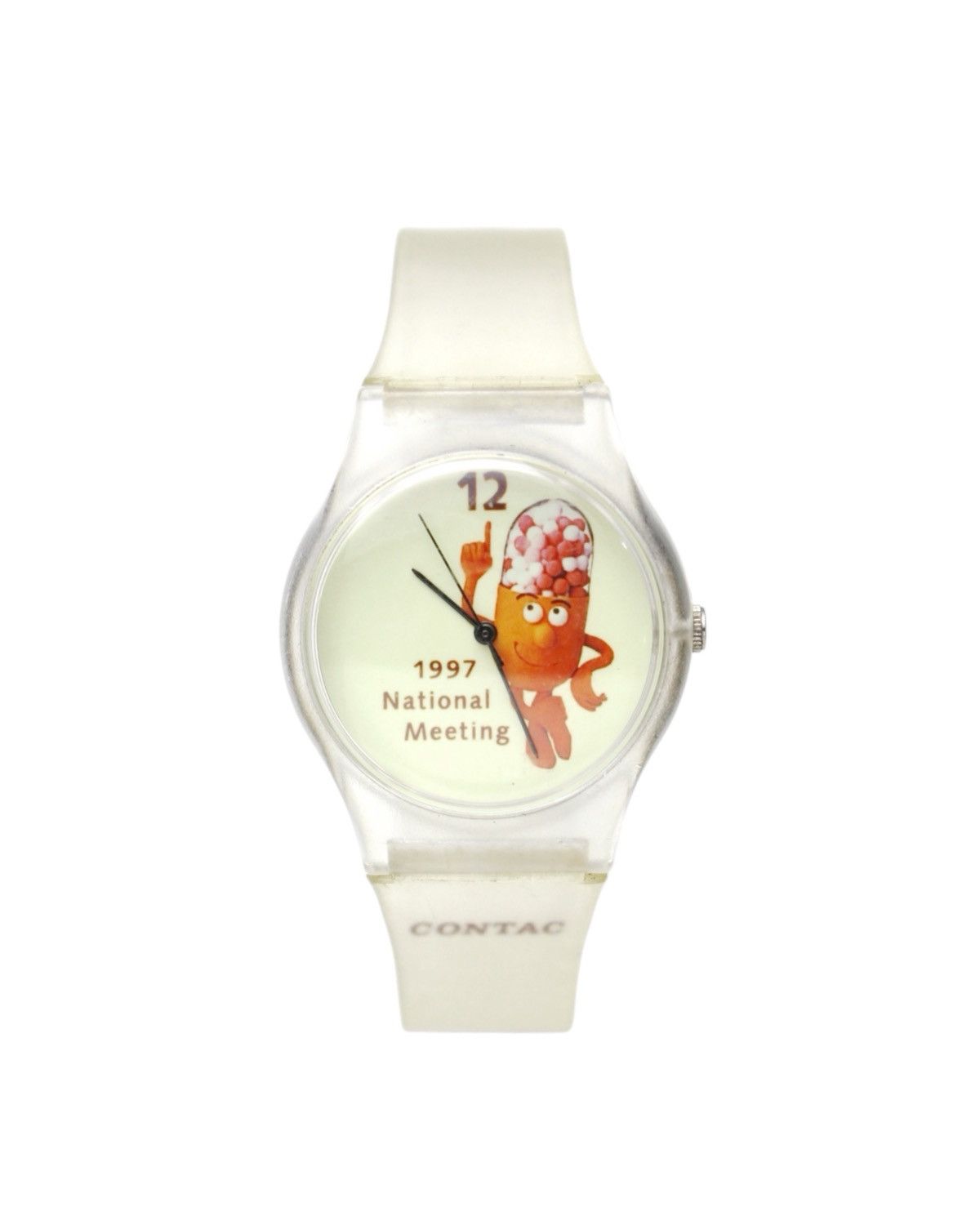 Vintage 1997 CONTAC NATIONAL MEETING CAPSULE MASCOT WATCH Size ONE SIZE - 2 Thumbnail