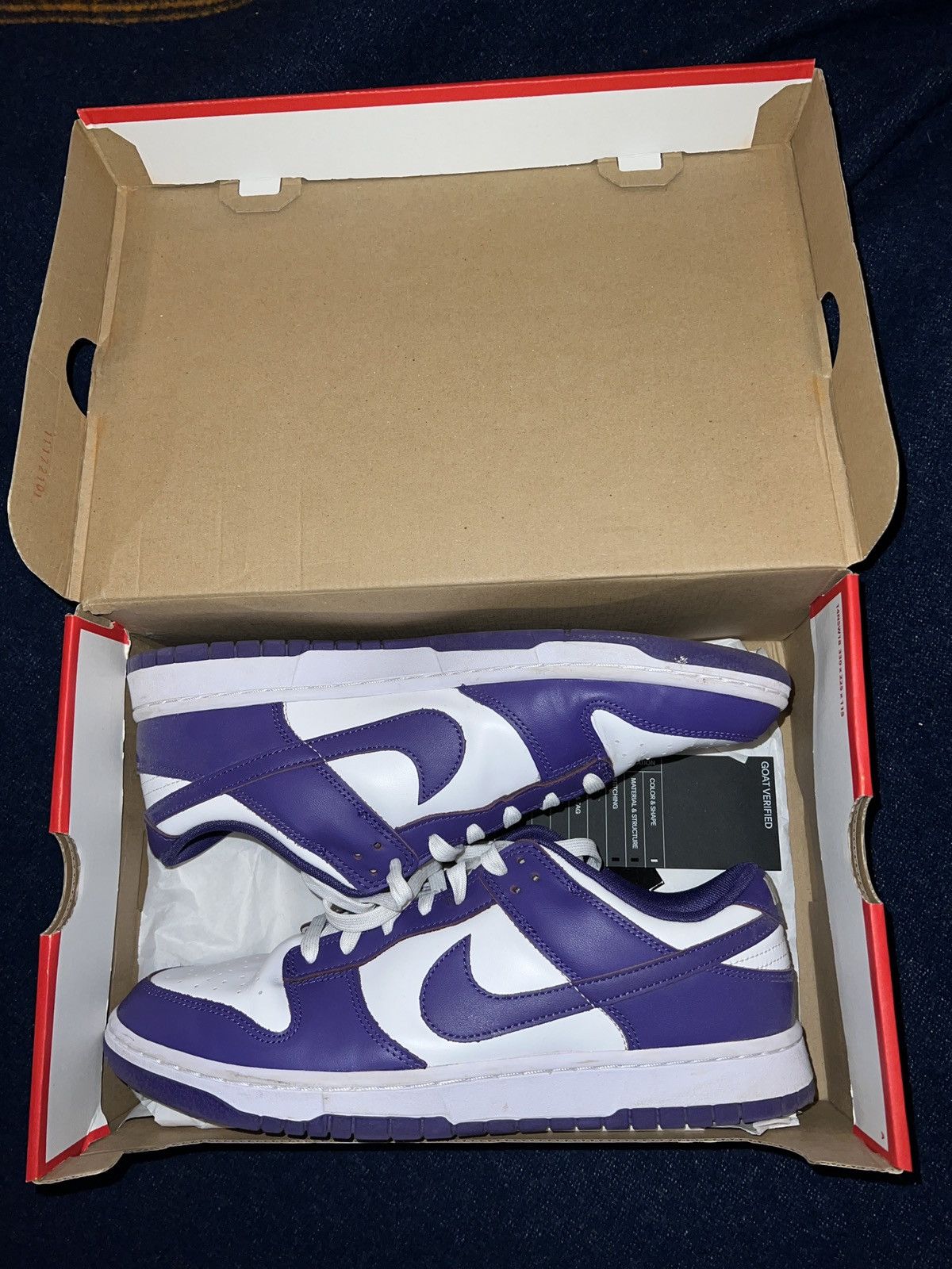 Court Purple Nike Dunk Low Size 12