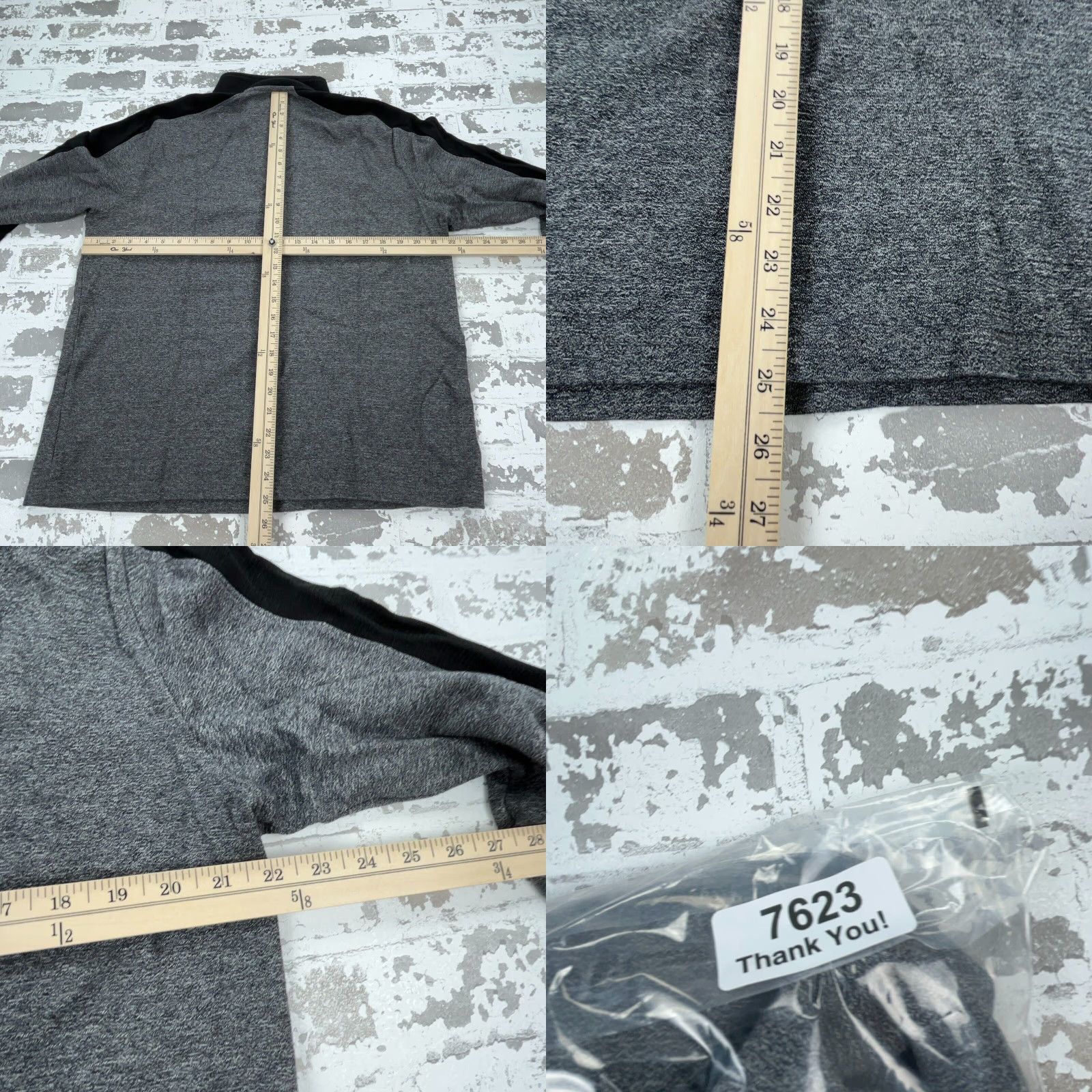 Calvin Klein Calvin Klein Sweater Adult L Gray Knit 1/4 Zip All Seasons Lightweight Logo Mens Size US L / EU 52-54 / 3 - 8 Thumbnail
