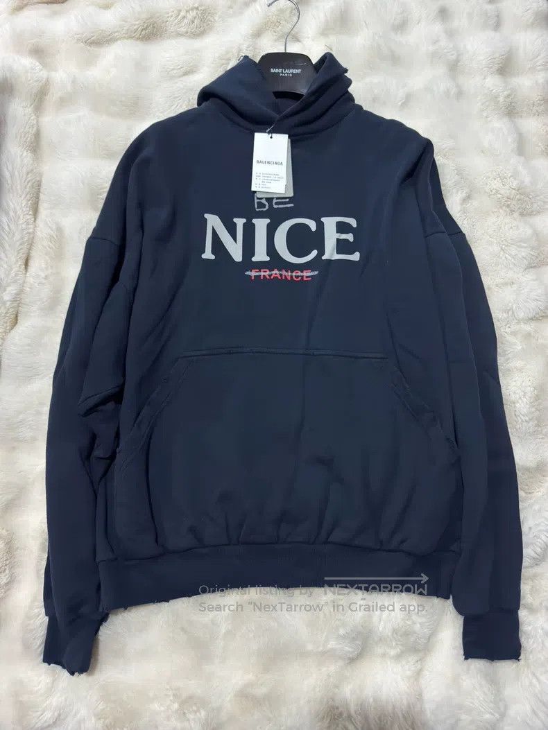 Balenciaga Balenciaga Loose long-sleeve hooded sweatshirt Size US S / EU 44-46 / 1 - 1 Thumbnail