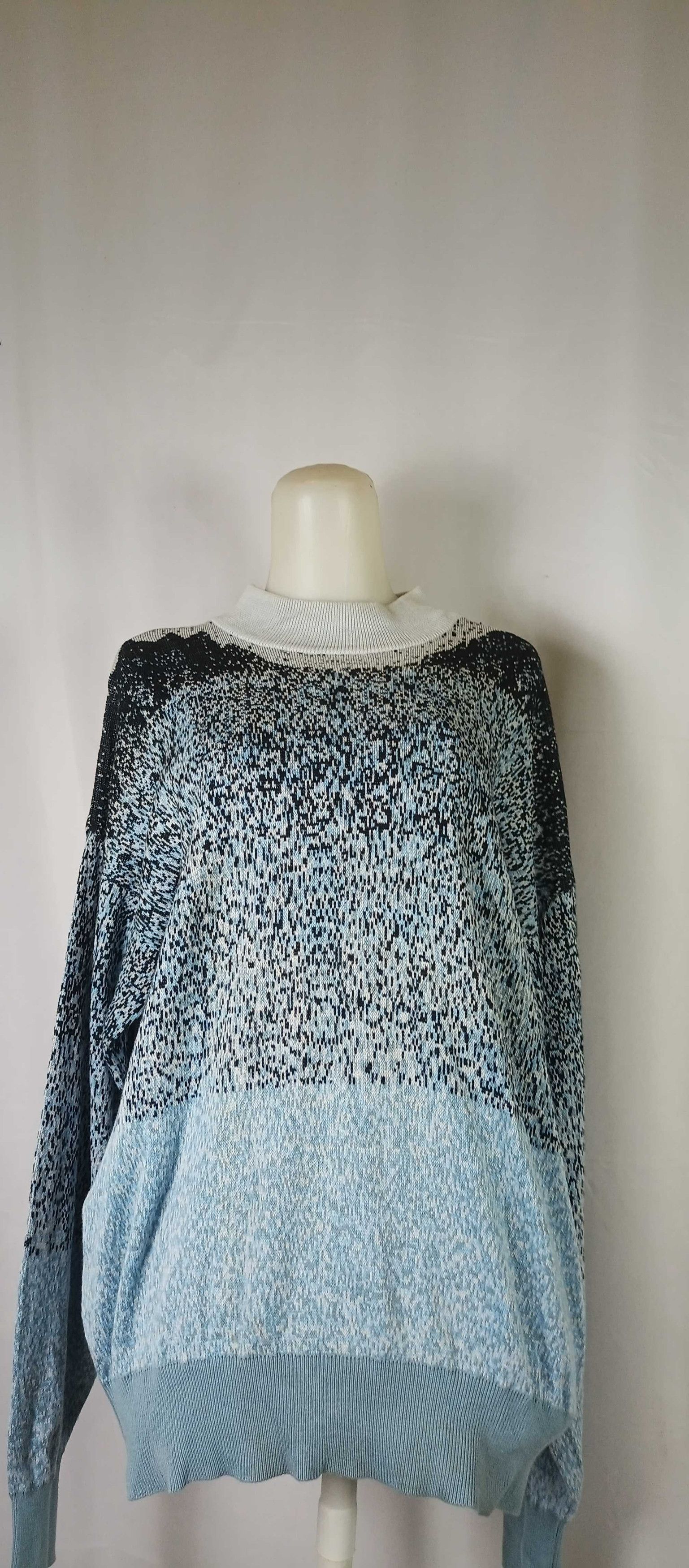 Designer × Kenzo KENZO PARIS Mix Color UNISEX Knit Sweater Jumper Neck Size L / US 10 / IT 46 - 1 Thumbnail