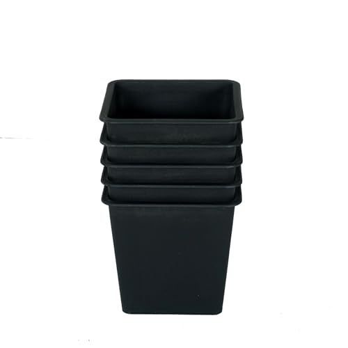 Designer × Homemade 6.3" Square Nursery Plant Pot - Garden Plastic Pots with Dra Size US L / EU 52-54 / 3 - 7 Thumbnail