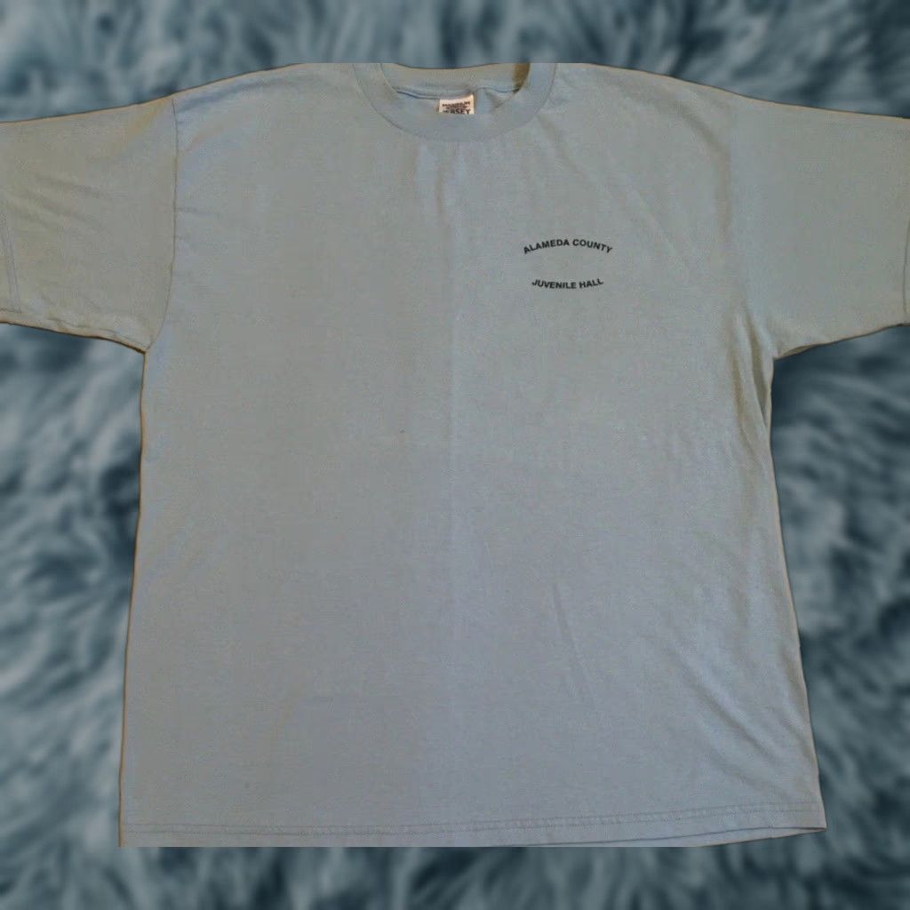 Vintage VINTAGE Alameda County Inmate Shirt XL 90s Jail Prisoner Grunge Blue T-Shirt Mens USA 80s 90s Size US XL / EU 56 / 4 - 1 Thumbnail