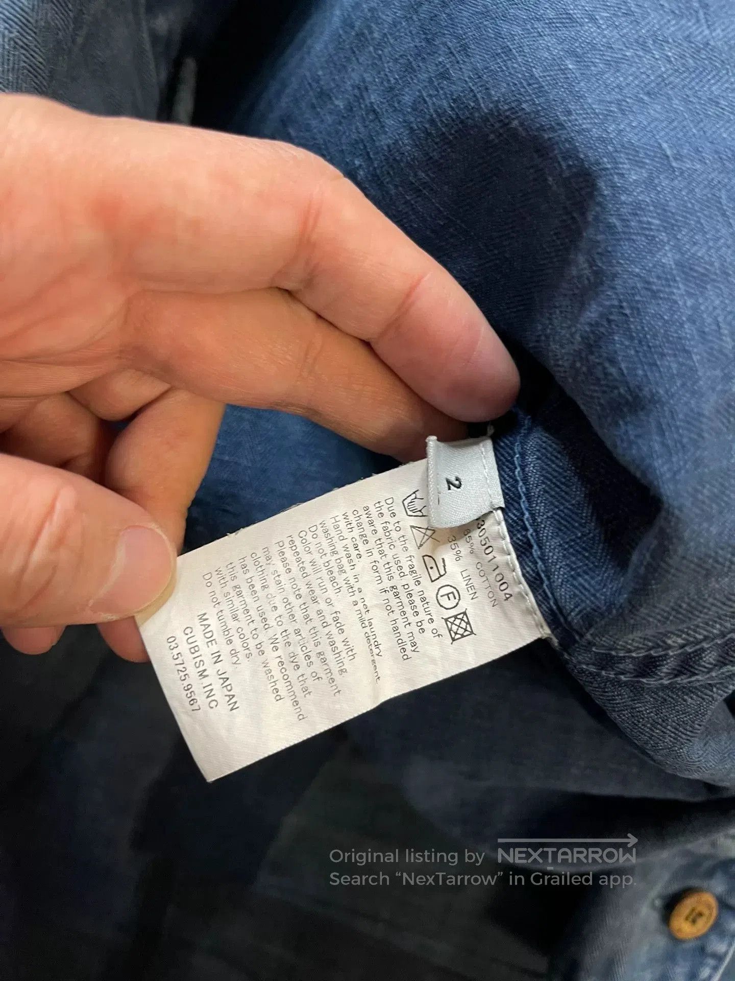 Visvim Visvim Denim Embroidered Shirt. Size US M / EU 48-50 / 2 - 9 Thumbnail