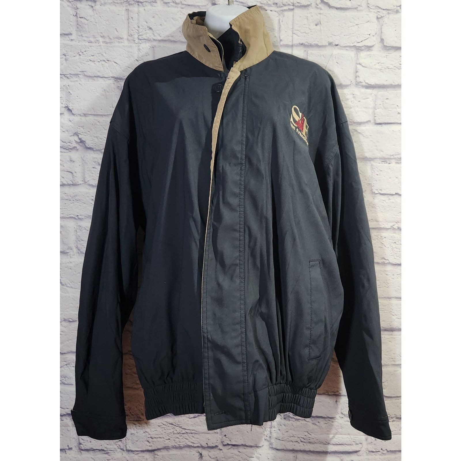 Other Sports Blue Tan San Francisco Embroidered Windbreaker S Size US S / EU 44-46 / 1 - 1 Thumbnail