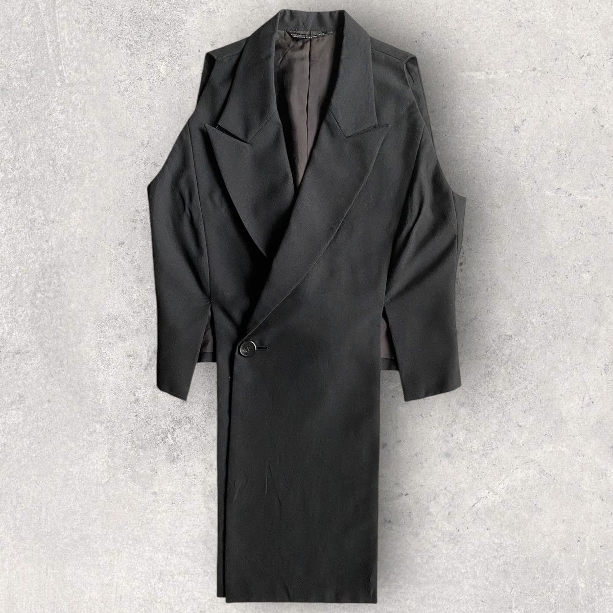 Yohji Yamamoto Vintage SS93 Cut Out Wool Gabardine Blazer Size S / US 4 / IT 40 - 1 Thumbnail
