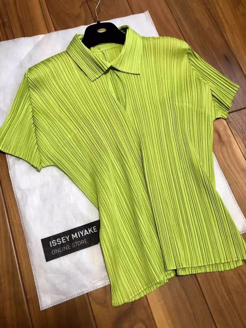 Issey Miyake issey miyake Short-sleeved shirt with a collar 2505-Nextarr Size M / US 6-8 / IT 42-44 - 3 Thumbnail