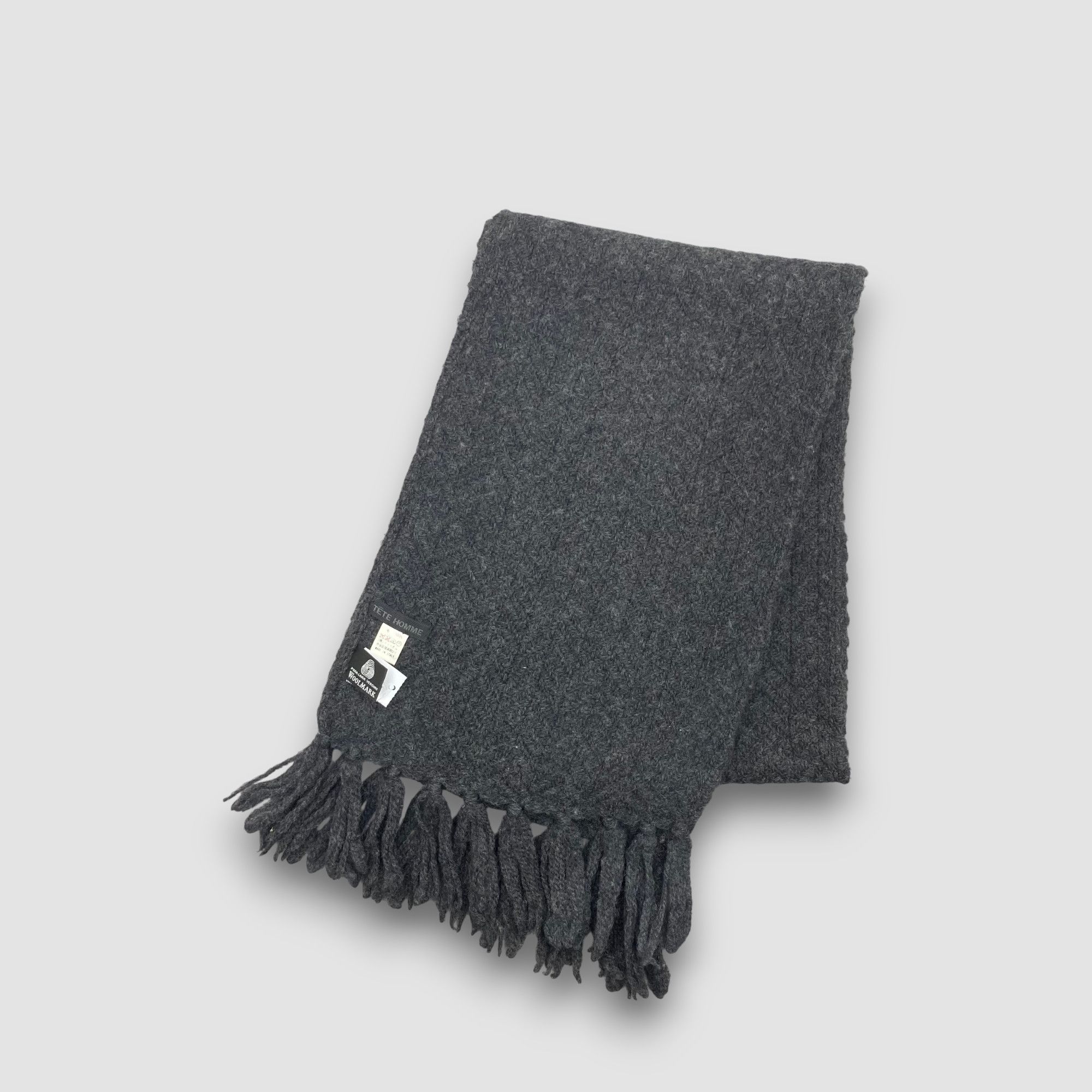 Tete Homme Vintage Tete Homme Scarf Muffler Wool Issey Miyake Scarves Size ONE SIZE - 3 Thumbnail