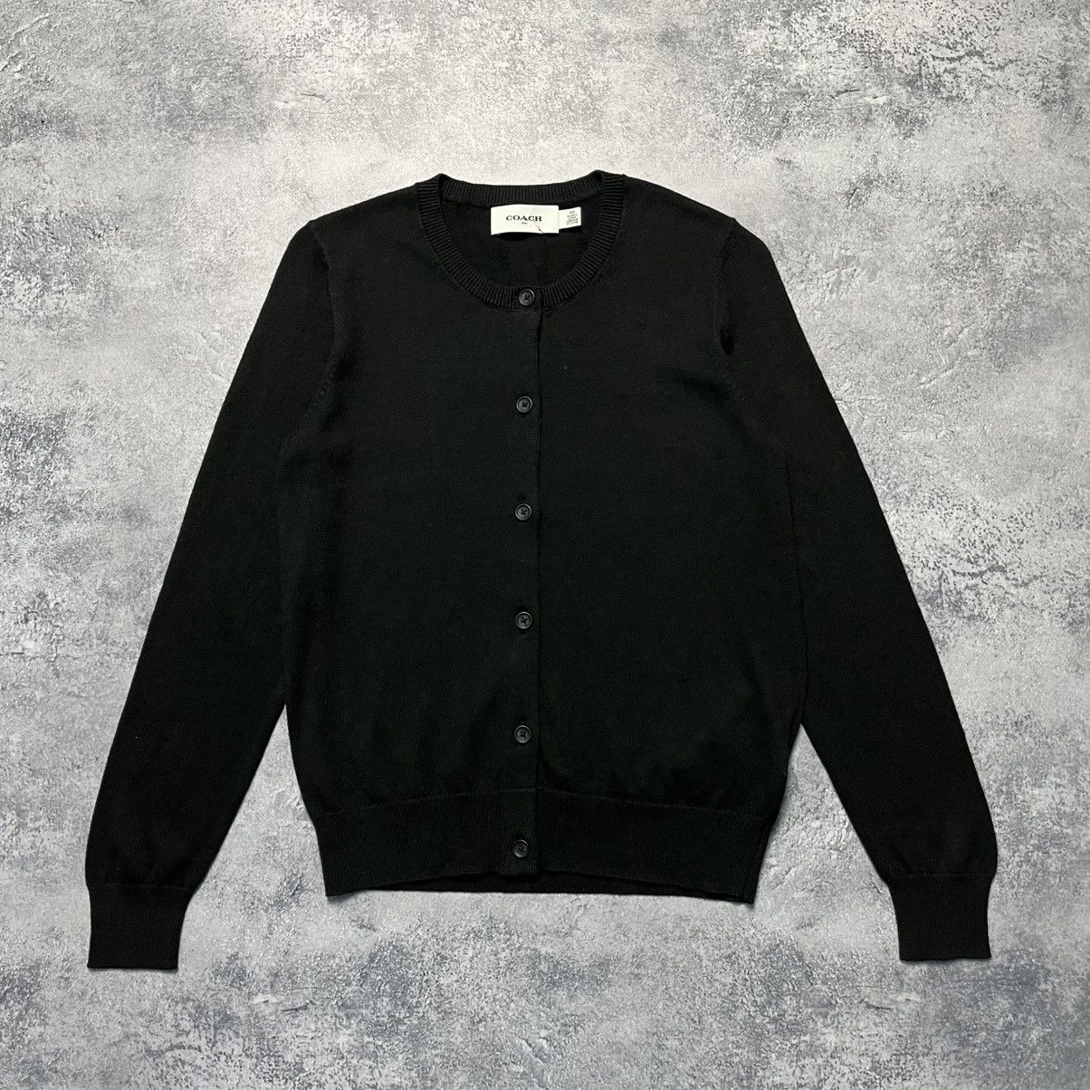 Coach Coach Black Cardigan Sweater Luxury Designer Size XXS / US 00 / IT 34 - 1 Thumbnail