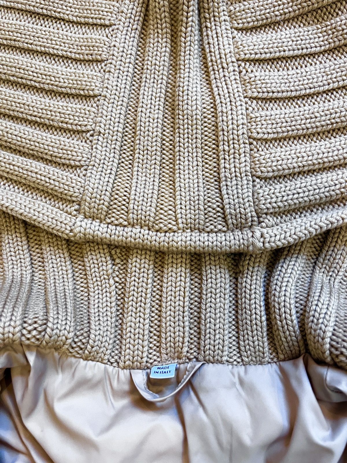 Helmut Lang AW04 Helmut Lang knit hood double-layer bomber/parka jacket Size US L / EU 52-54 / 3 - 4 Thumbnail