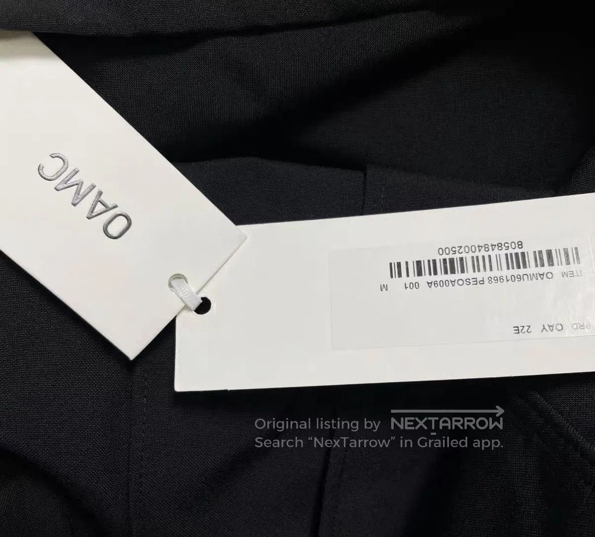 OAMC Black Long Sleeve Button. Size US M / EU 48-50 / 2 - 7 Thumbnail