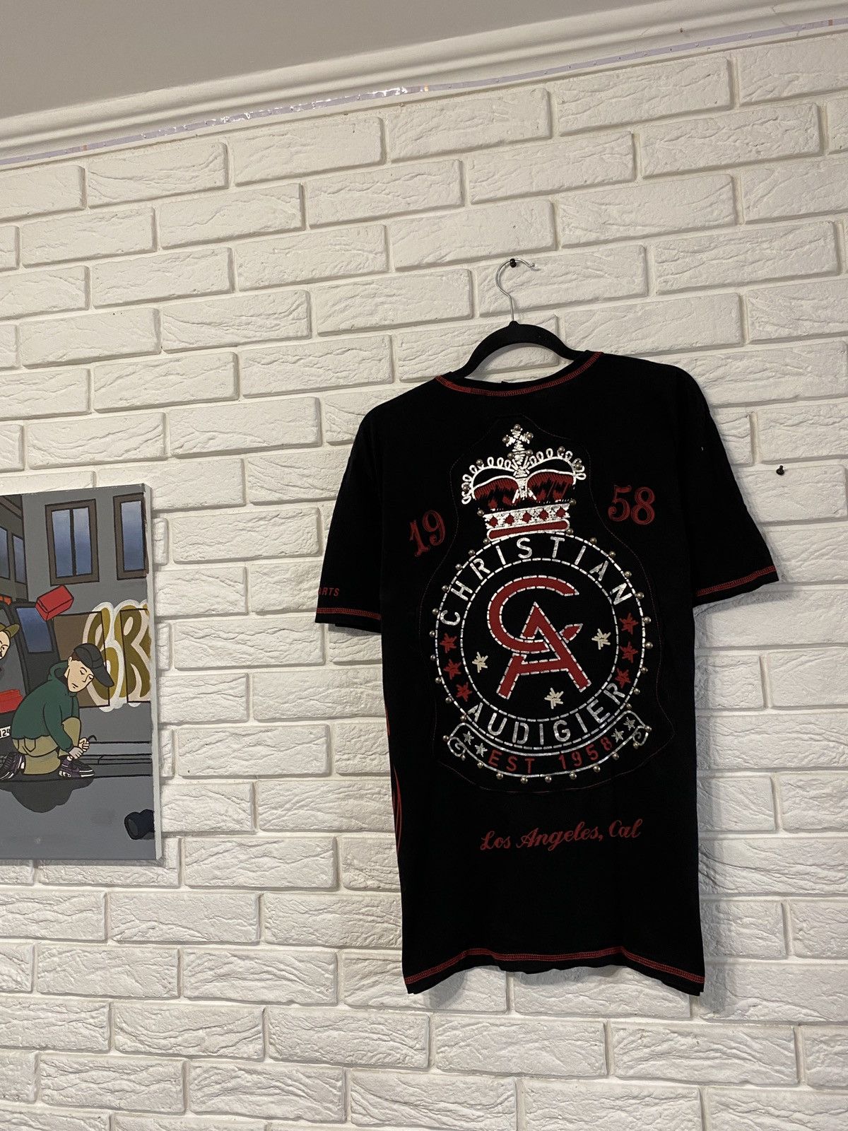 Christian Audigier × Ed Hardy × Vintage Vintage Christian Audigier Garage Parts T-Shirt Size US L / EU 52-54 / 3 - 5 Thumbnail