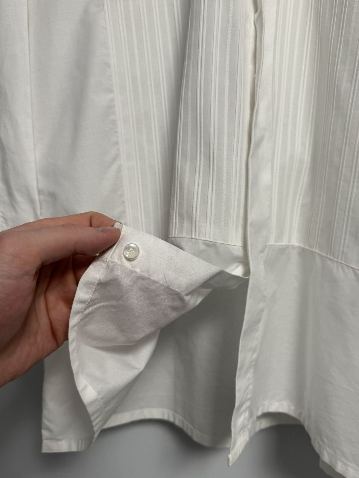 Givenchy Vintage 90s Givenchy shirt luxury y2k France cotton Button Size US L / EU 52-54 / 3 - 11 Thumbnail