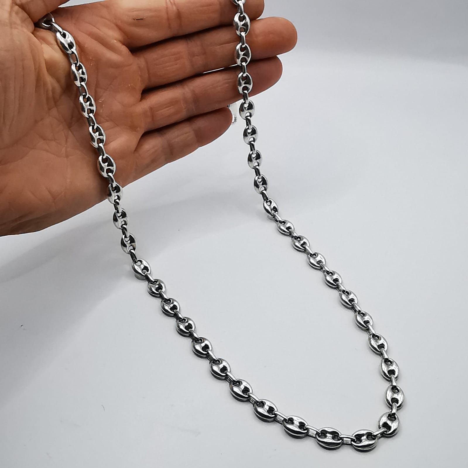 Sterling Silver Vintage Jewelry Chain, 925 Sterling Silver, Signed 44.09g Size ONE SIZE - 3 Thumbnail
