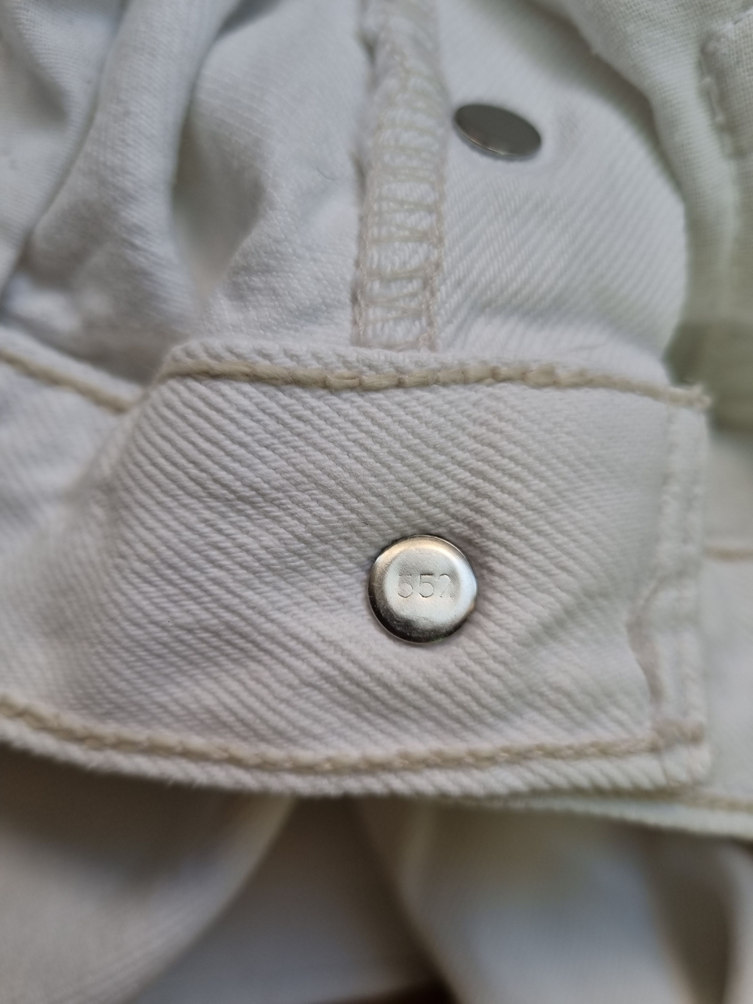 Levi's × Levi's Vintage Clothing 95s Levi's 501 White Denim Jeans Made in USA Size US 33 - 12 Thumbnail