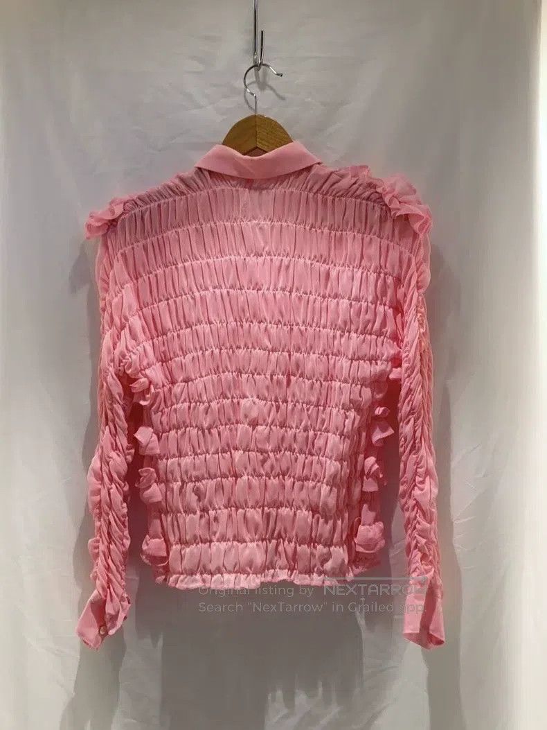 Comme des Garcons Comme Des Garcons Pink frilled blouse Size M / US 6-8 / IT 42-44 - 2 Thumbnail