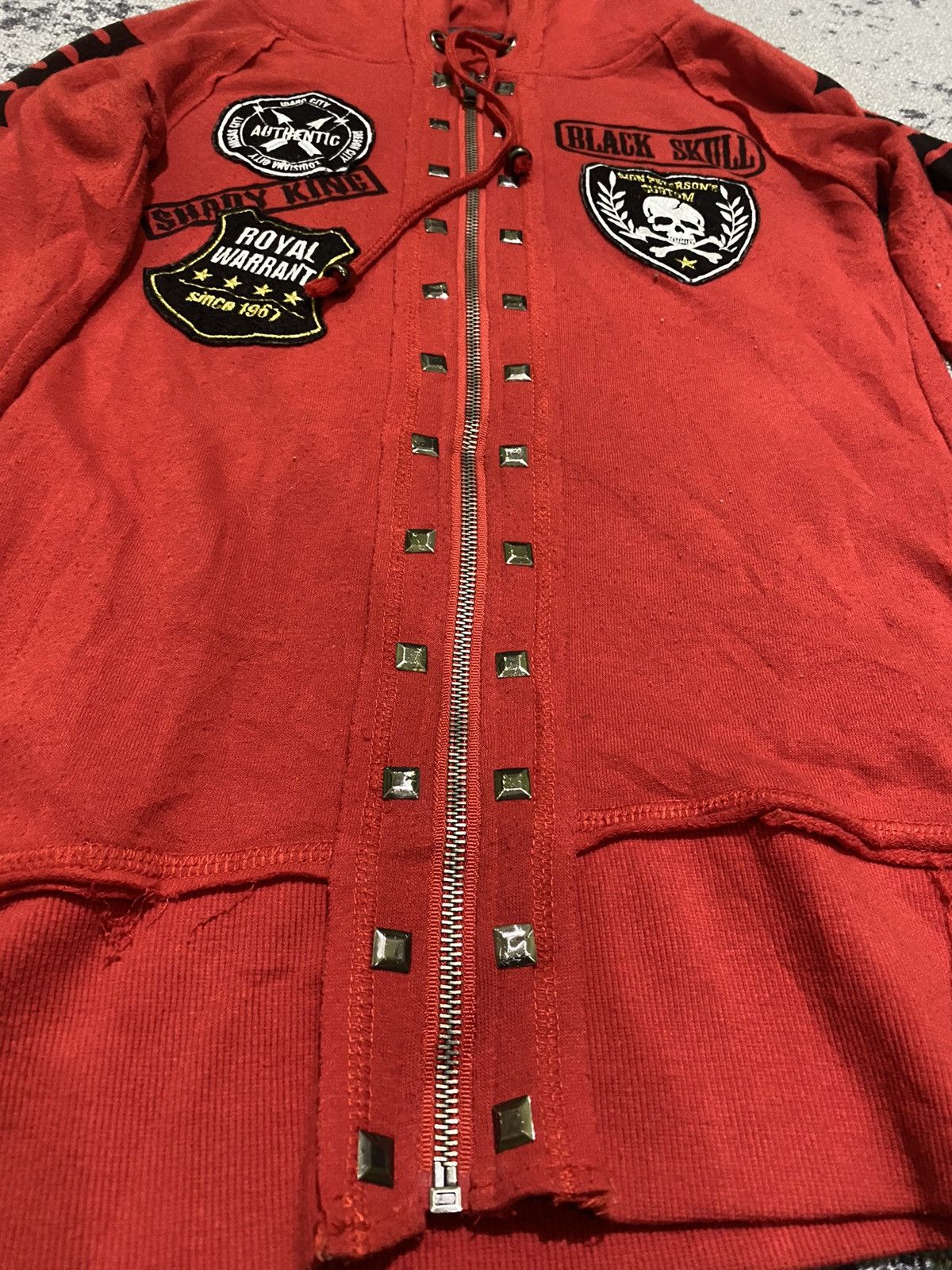 Hysteric Glamour Y2k Sky bomber skull fsixwasnine zip hoodie Size US M / EU 48-50 / 2 - 6 Thumbnail