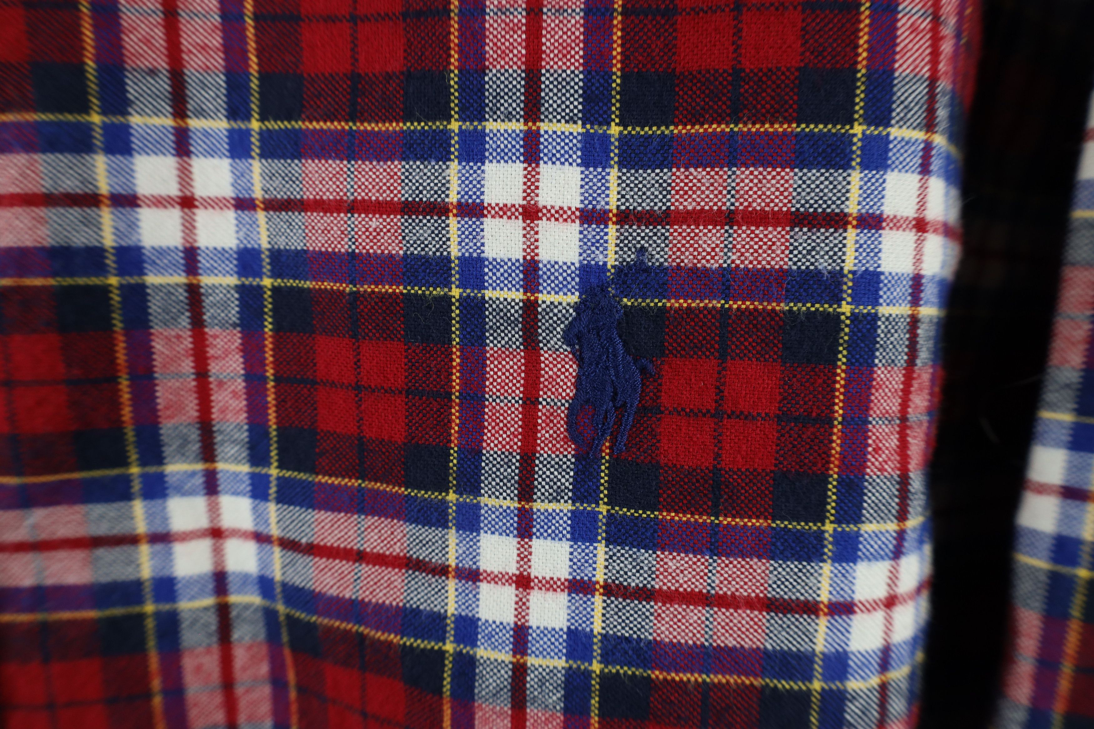 Ralph Lauren × Vintage Vintage Ralph Lauren Collared Button Down Shirt Plaid Size US XL / EU 56 / 4 - 4 Thumbnail
