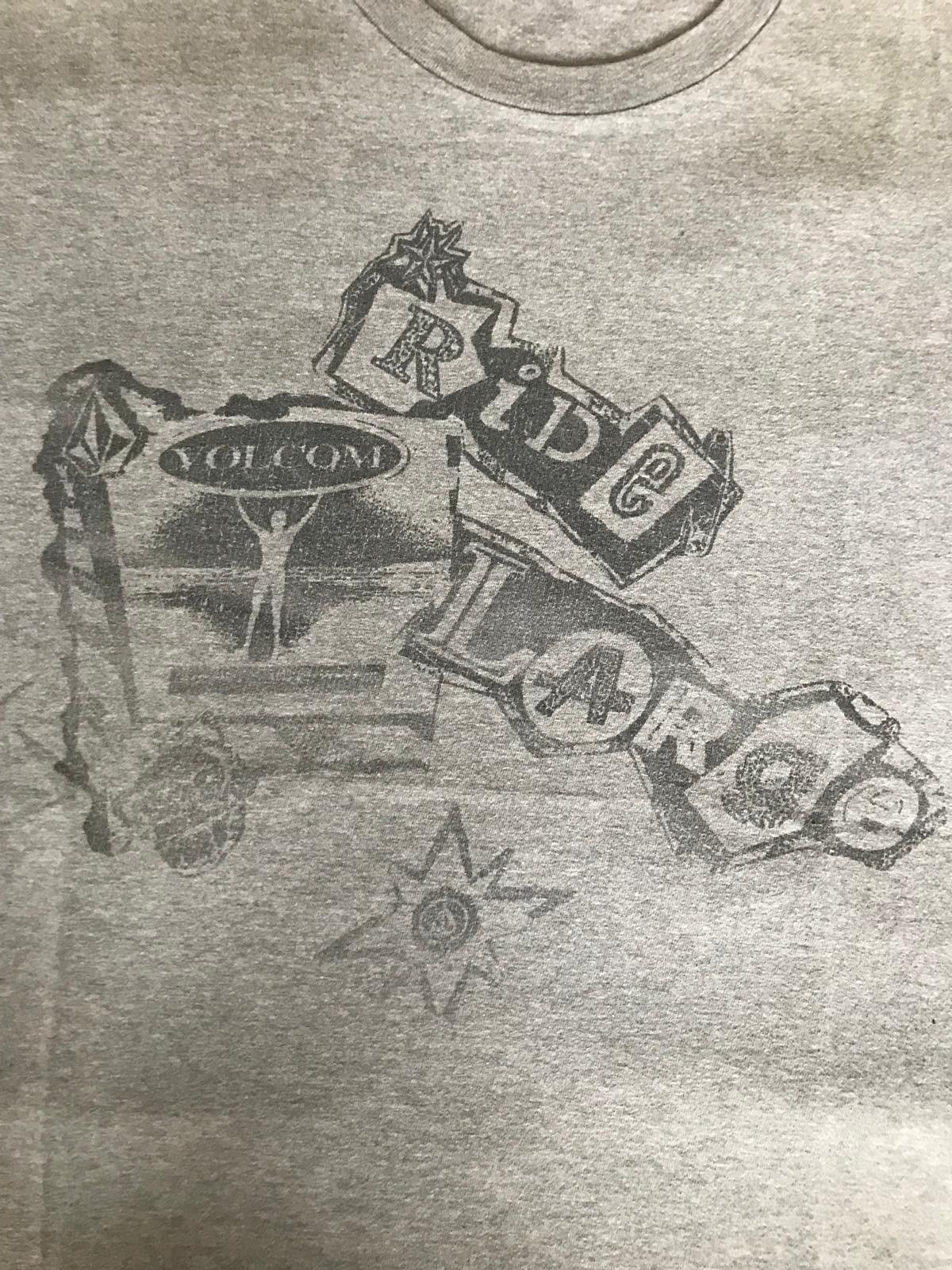 Volcom Volcom "Ride Large" "Youth vs Establishment" Vtg Orig Sk8 T Size US M / EU 48-50 / 2 - 2 Thumbnail