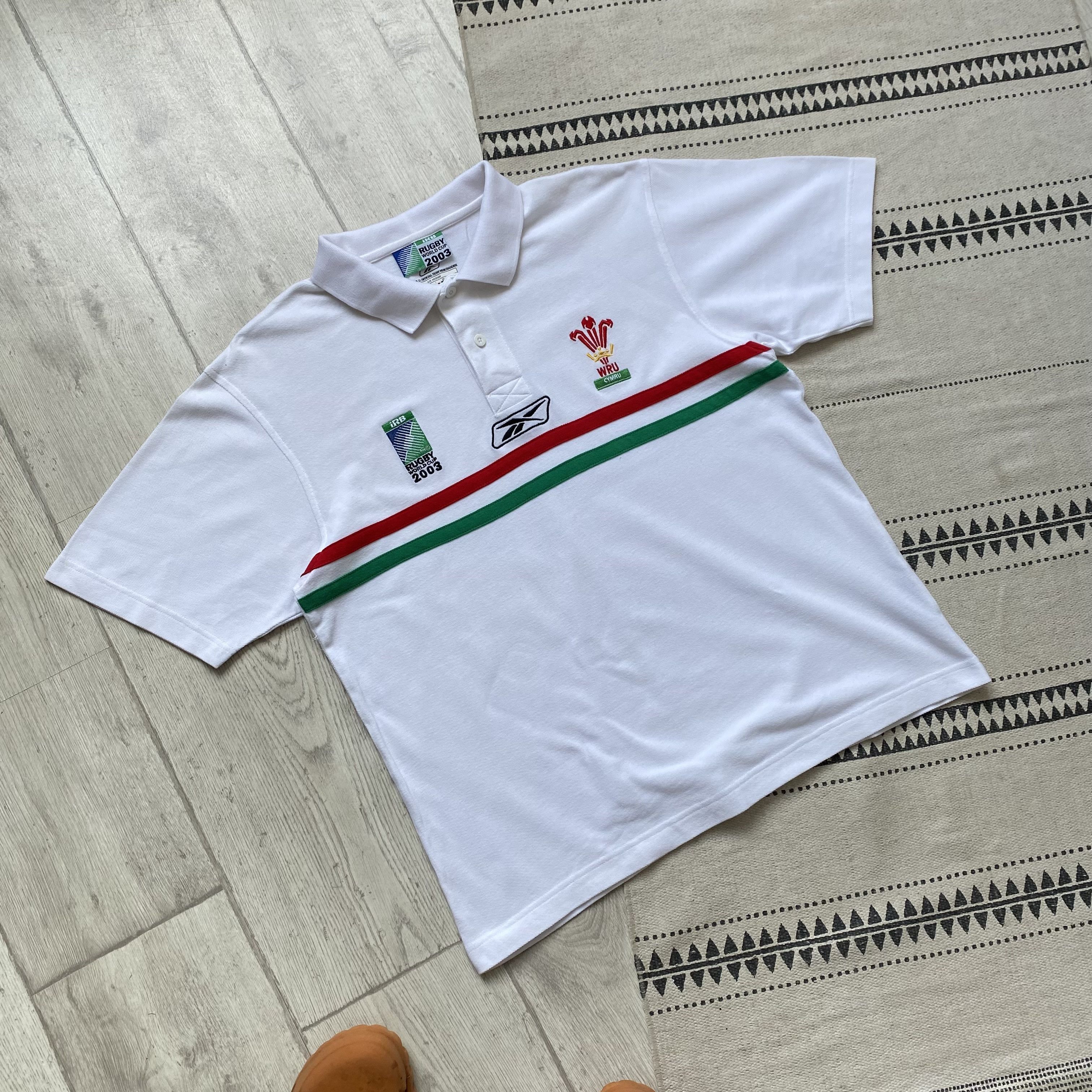Reebok 🏈 Vintage Reebok Wales England Rugby jersey Polo Blockore Size US M / EU 48-50 / 2 - 6 Thumbnail