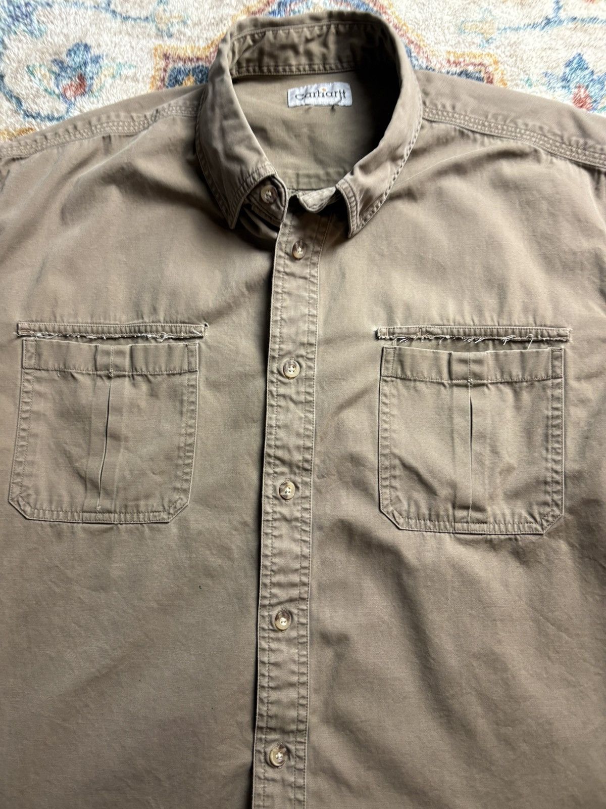 Carhartt Carhartt Brown Workwear Button-up Shirt Size XXL Size US XXL / EU 58 / 5 - 4 Thumbnail