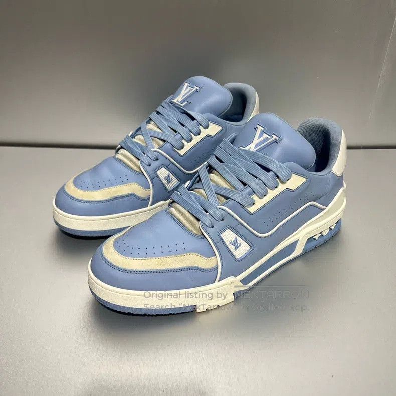 Louis Vuitton Louis Vuitton Trainer Sky Blue Board Shoes Size US 8.5 / EU 41-42 - 1 Thumbnail