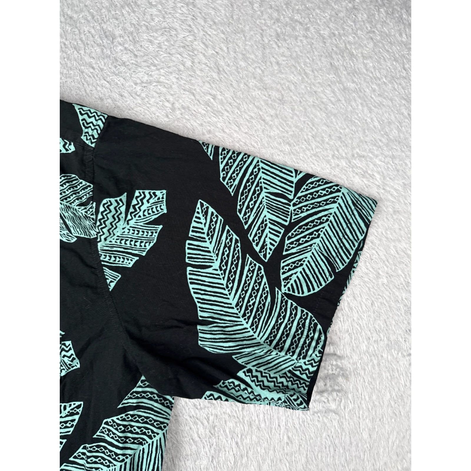 Vintage Cooke Street Shirt Men 2XL XXL Black Palm Leaf Hawaiian Button Up Cotton Casual Shirt Size US XXL / EU 58 / 5 - 2 Thumbnail
