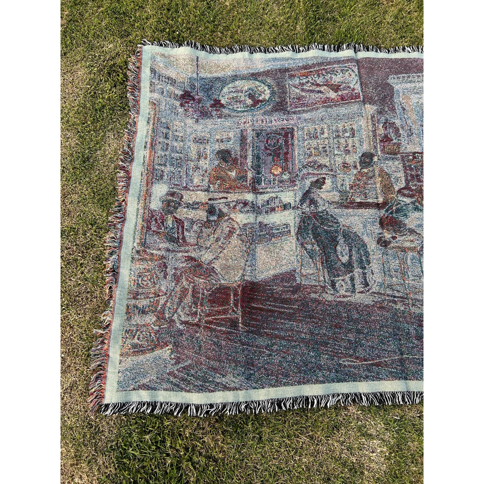 Vintage Vintage 90s Italian Restaurant Bar Tapestry Blanket Size ONE SIZE - 6 Thumbnail