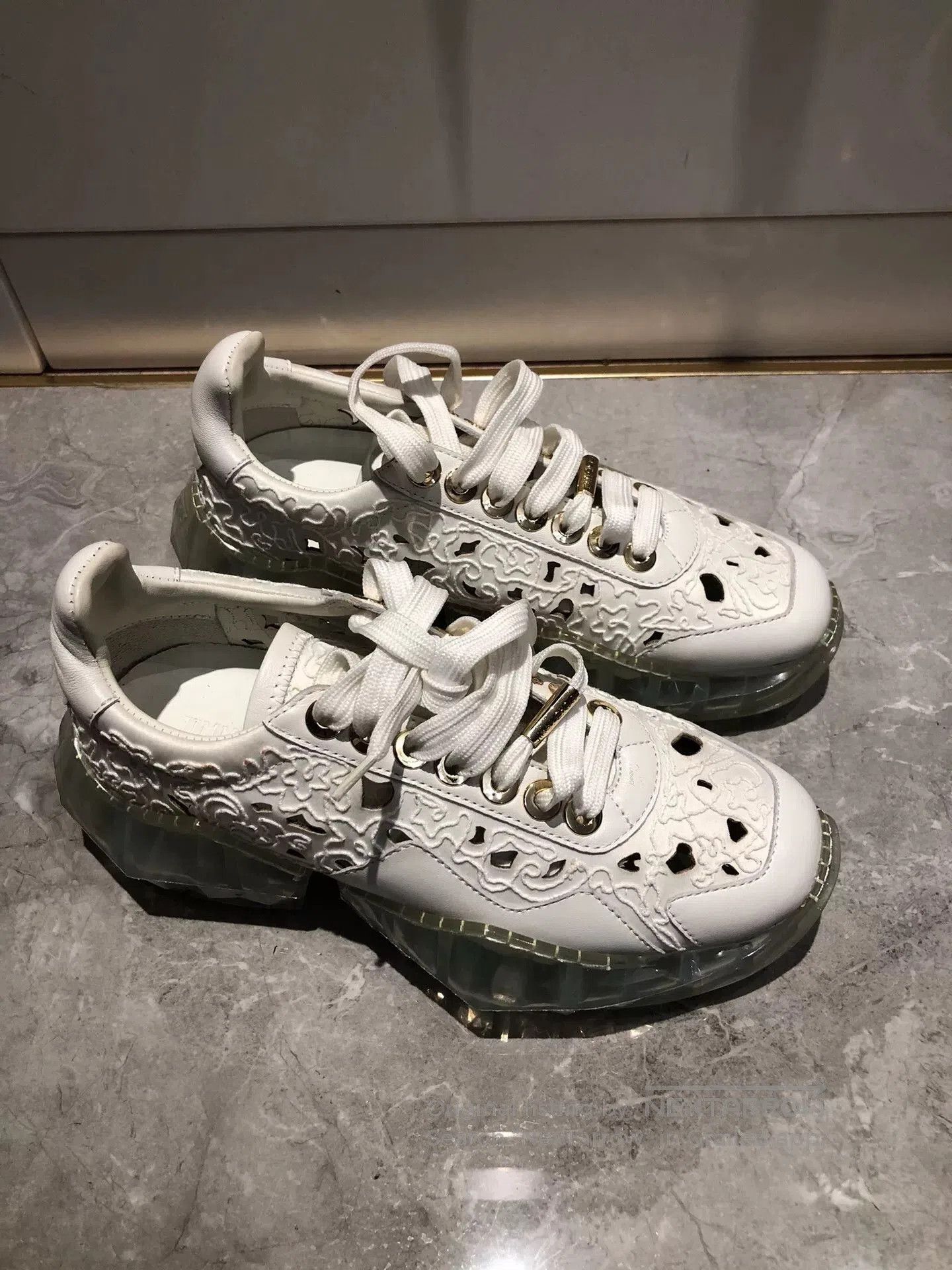 Jimmy Choo Jimmy Choo Perforated Dad Shoes. Size US 5 / IT 35 - 1 Thumbnail
