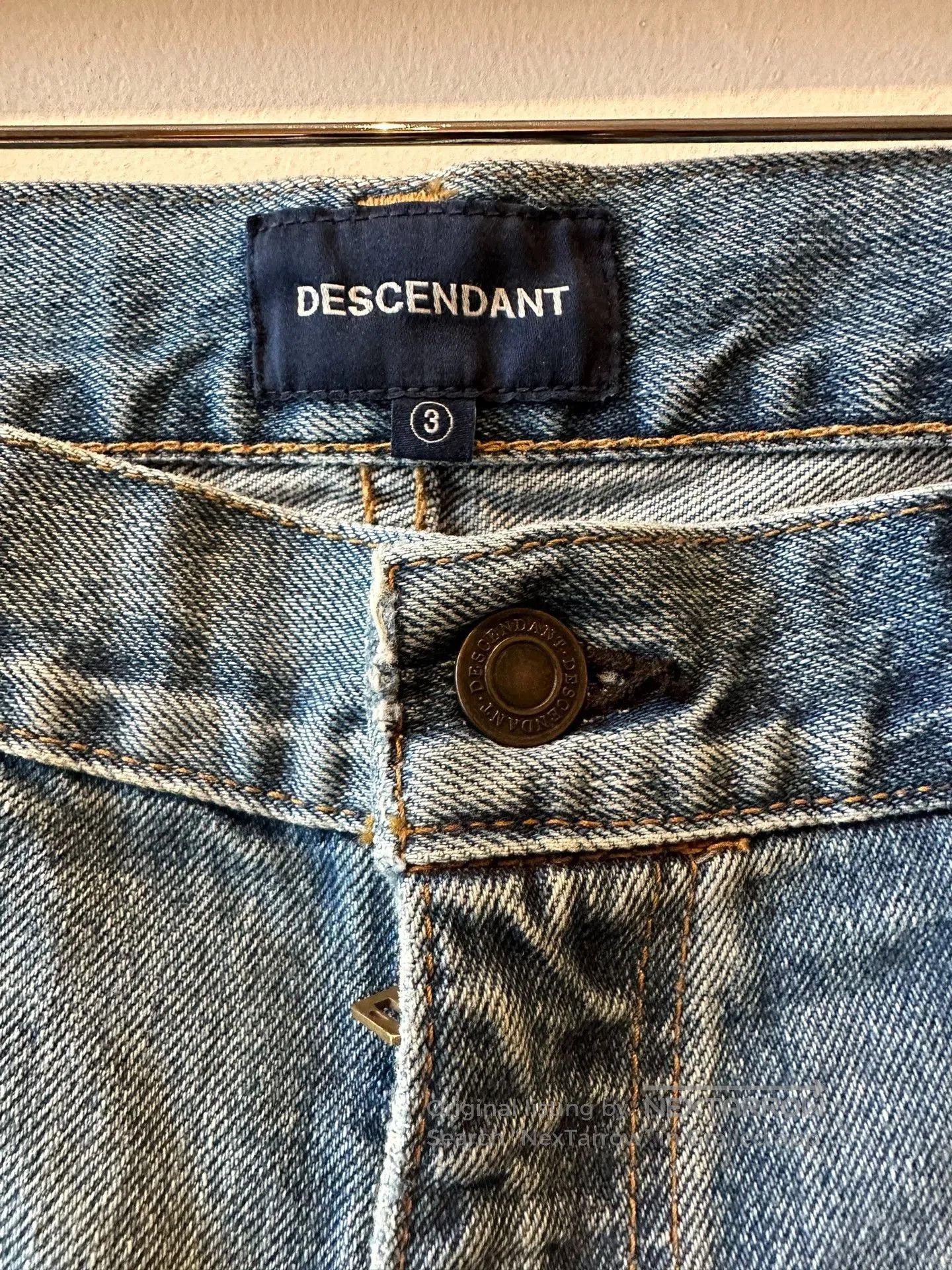 Descendant blue distressed washed denim pants. Size US 30 / EU 46 - 4 Thumbnail
