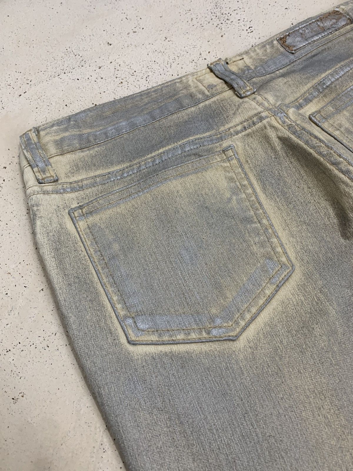 Designer × Taverniti Maxia Grey Coated Junya Style Flare Denim Size US 28 / EU 44 - 13 Thumbnail