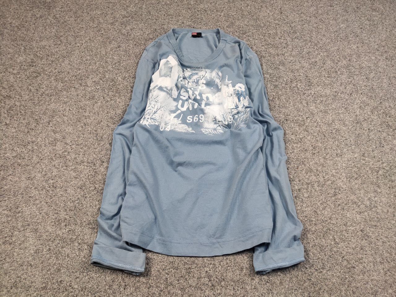 Diesel Vintage Diesel Light Long Sleeve Paint Logo Y2k Style Hype Size US M / EU 48-50 / 2 - 2 Thumbnail