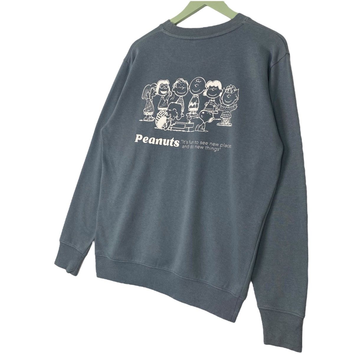 Vintage Vintage Peanuts Printed Crewneck Sweatshirt Blue Size M Size M / US 6-8 / IT 42-44 - 2 Thumbnail