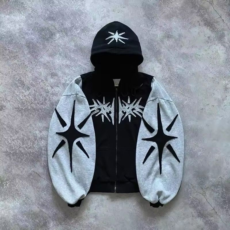 Japanese Brand Vintage Loose Zipper Hoodie Size US XL / EU 56 / 4 - 2 Thumbnail