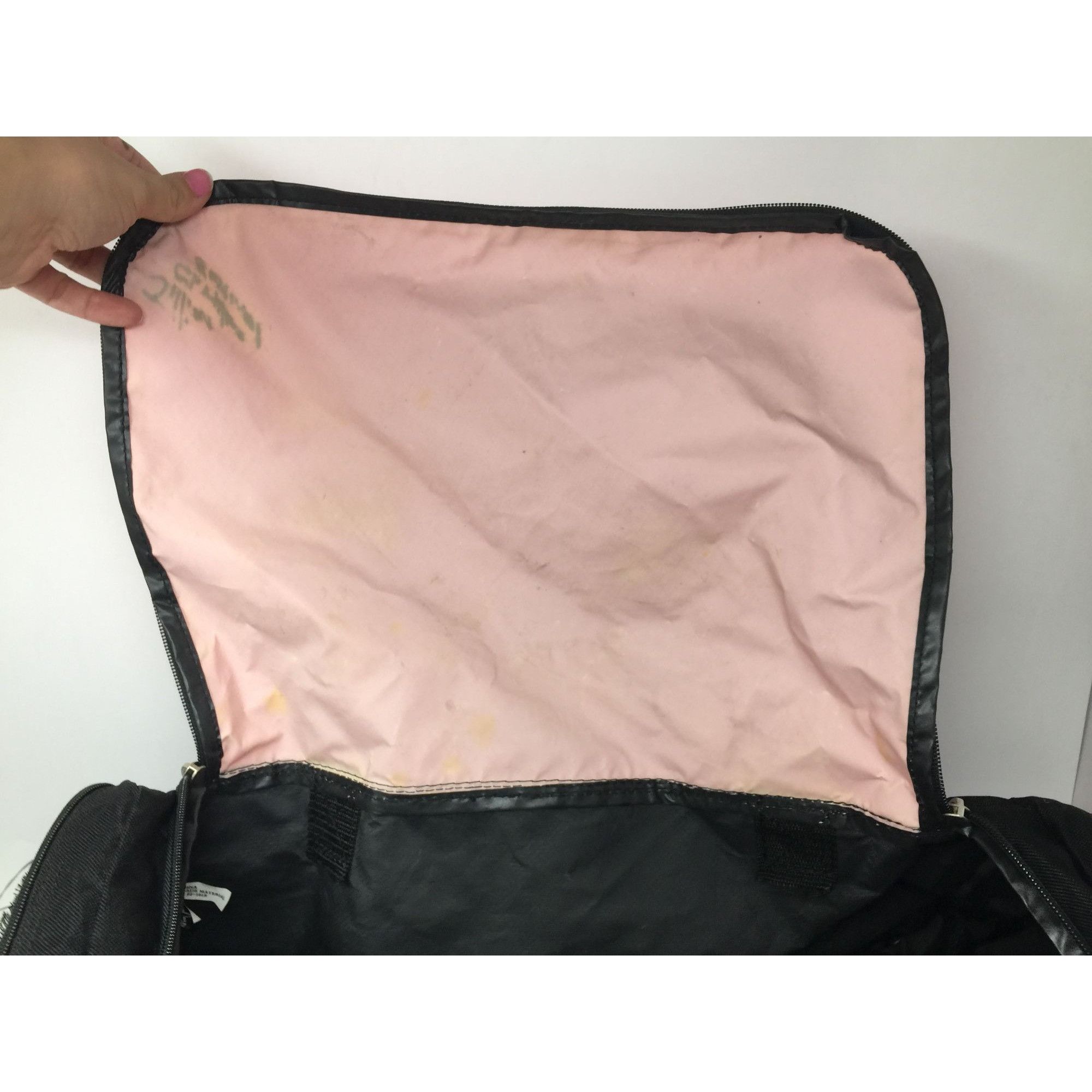 Starter Starter Pink and Black Zippered Duffle Bag With Handles and Size ONE SIZE - 13 Thumbnail