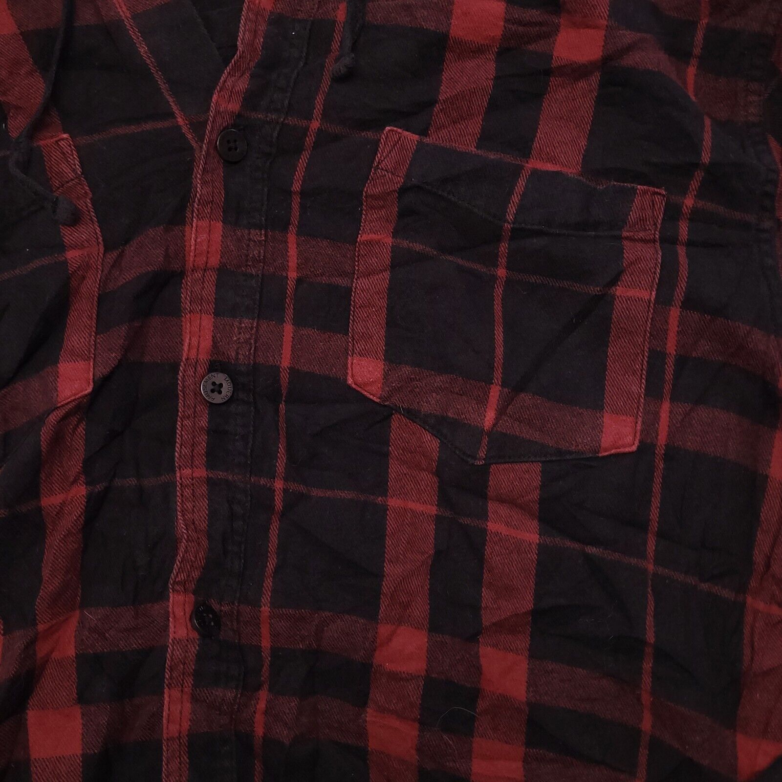 Modern Amusement Modern Amusement Casual Button Up Hoodie Mens Size M Plaid Size US M / EU 48-50 / 2 - 4 Thumbnail