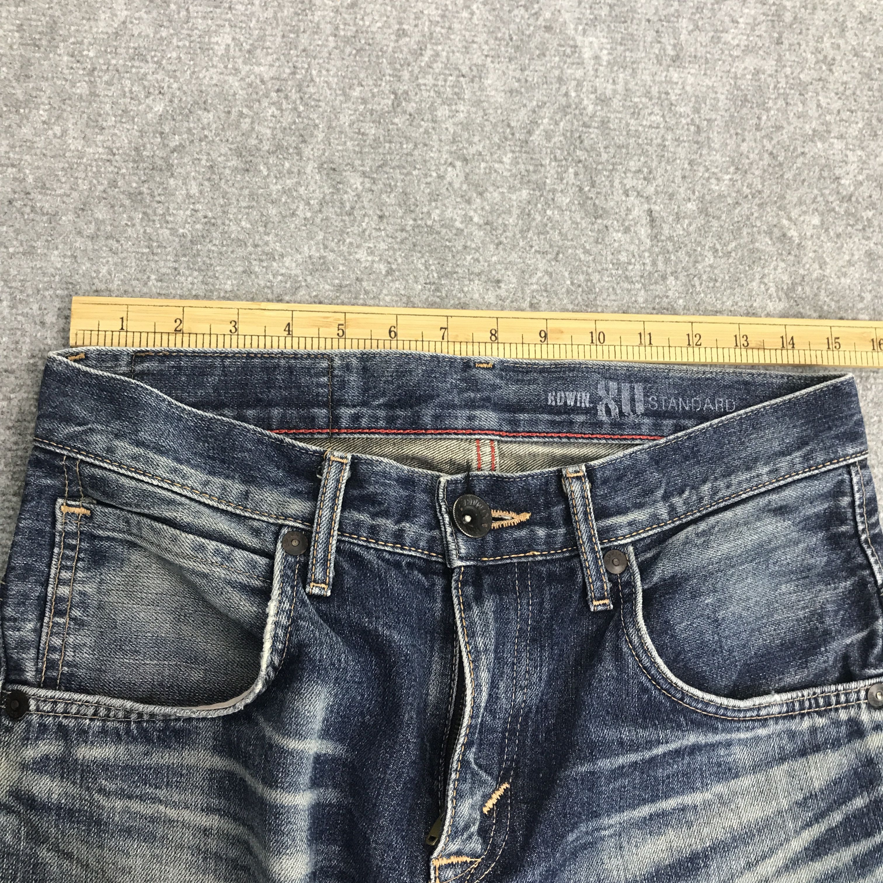 Edwin × Japanese Brand Rare Edwin Japan ifsixwasnine style Faded Denim pants Size US 30 / EU 46 - 7 Thumbnail