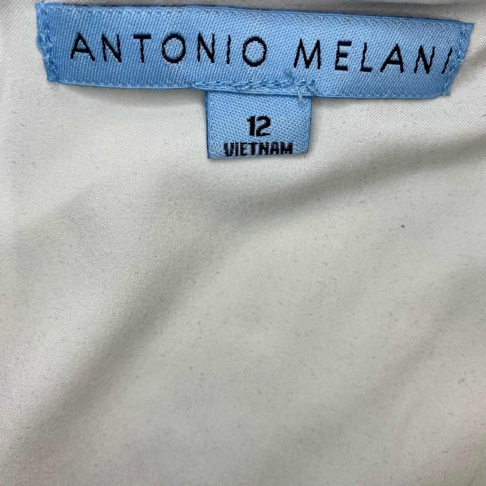 Other Antonio Melani Tan Sleeveless Wide Leg Jumpsuit Womens 12 Size XL / US 12-14 / IT 48-50 - 9 Thumbnail