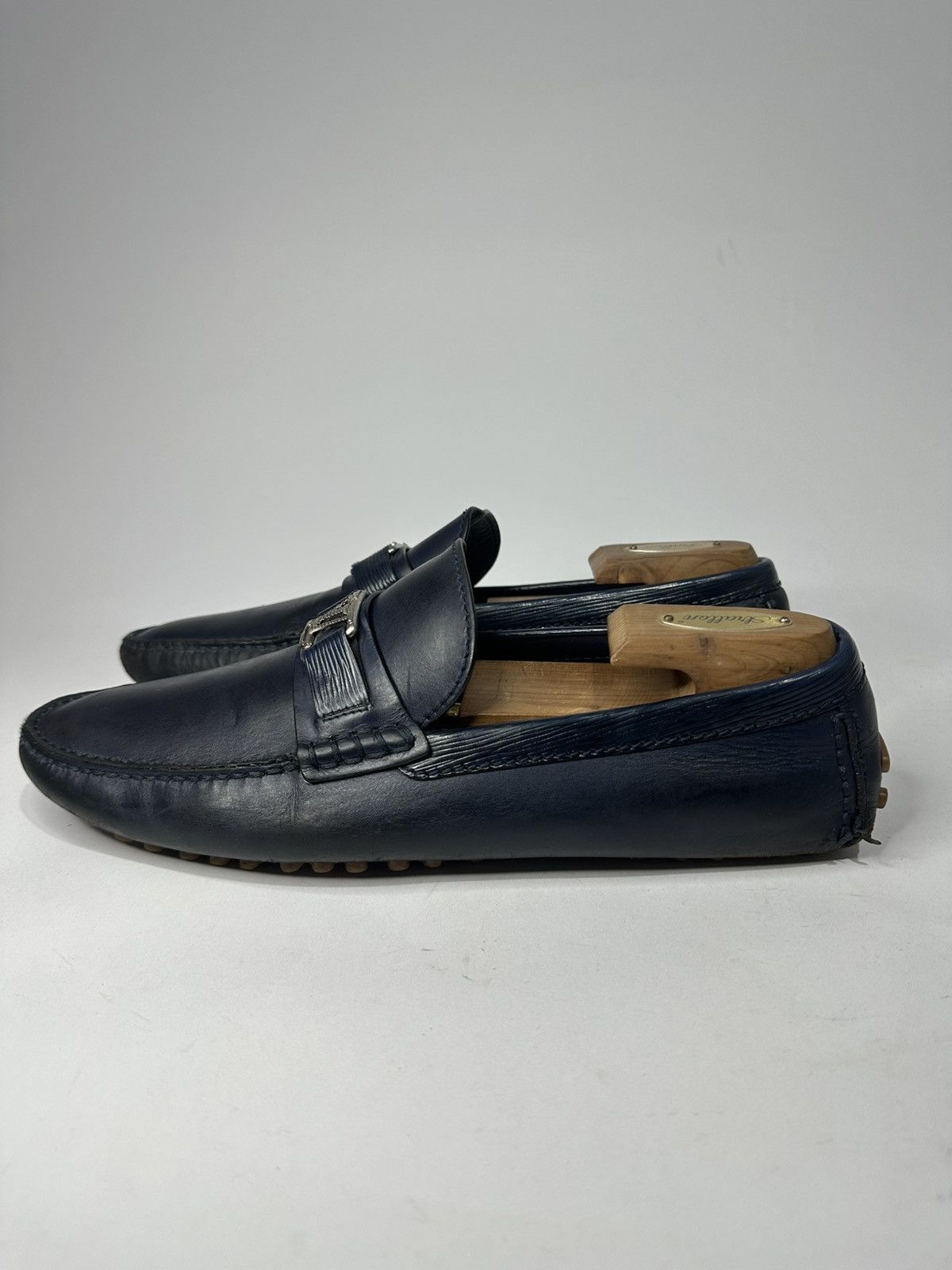 Louis Vuitton Louis Vuitton Monte Carlo Moccasin Dark Blue Driving Loafer Size US 10.5 / EU 43-44 - 2 Thumbnail