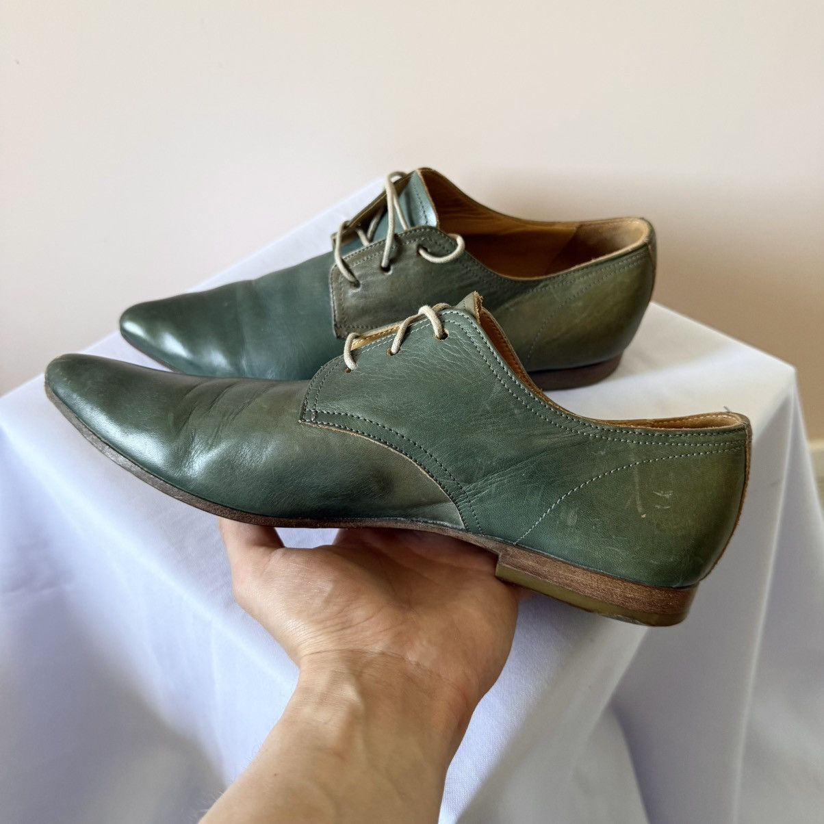 Dirk Bikkembergs RARE Moma Artisanal Goblin Leather Boots Guidi A1923 Vibe Size US 8 / EU 41 - 7 Thumbnail