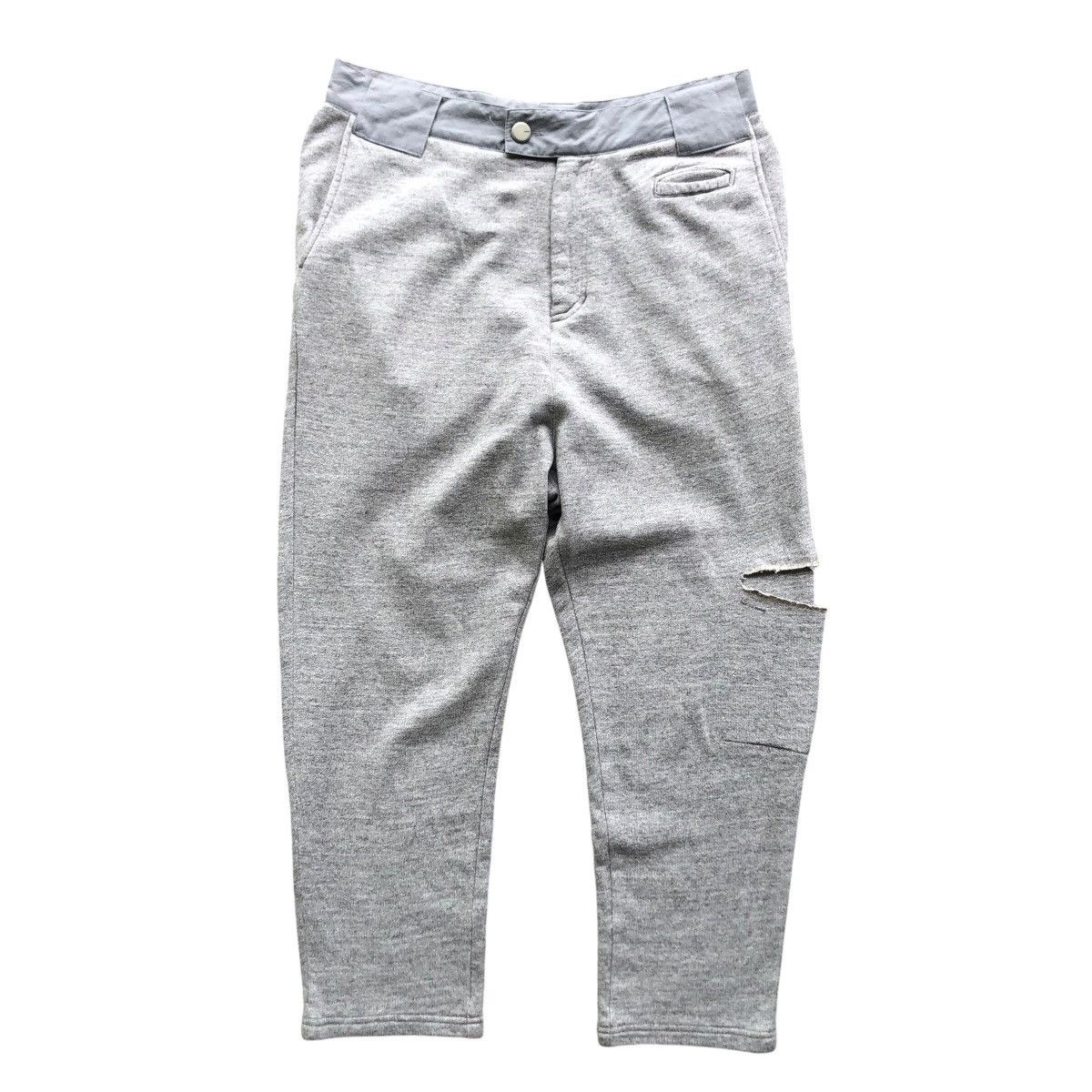 Number (N)ine × Undercover Vintage UNDERCOVER heathered with heat cut pocket sweatpant Size US 31 - 1 Thumbnail