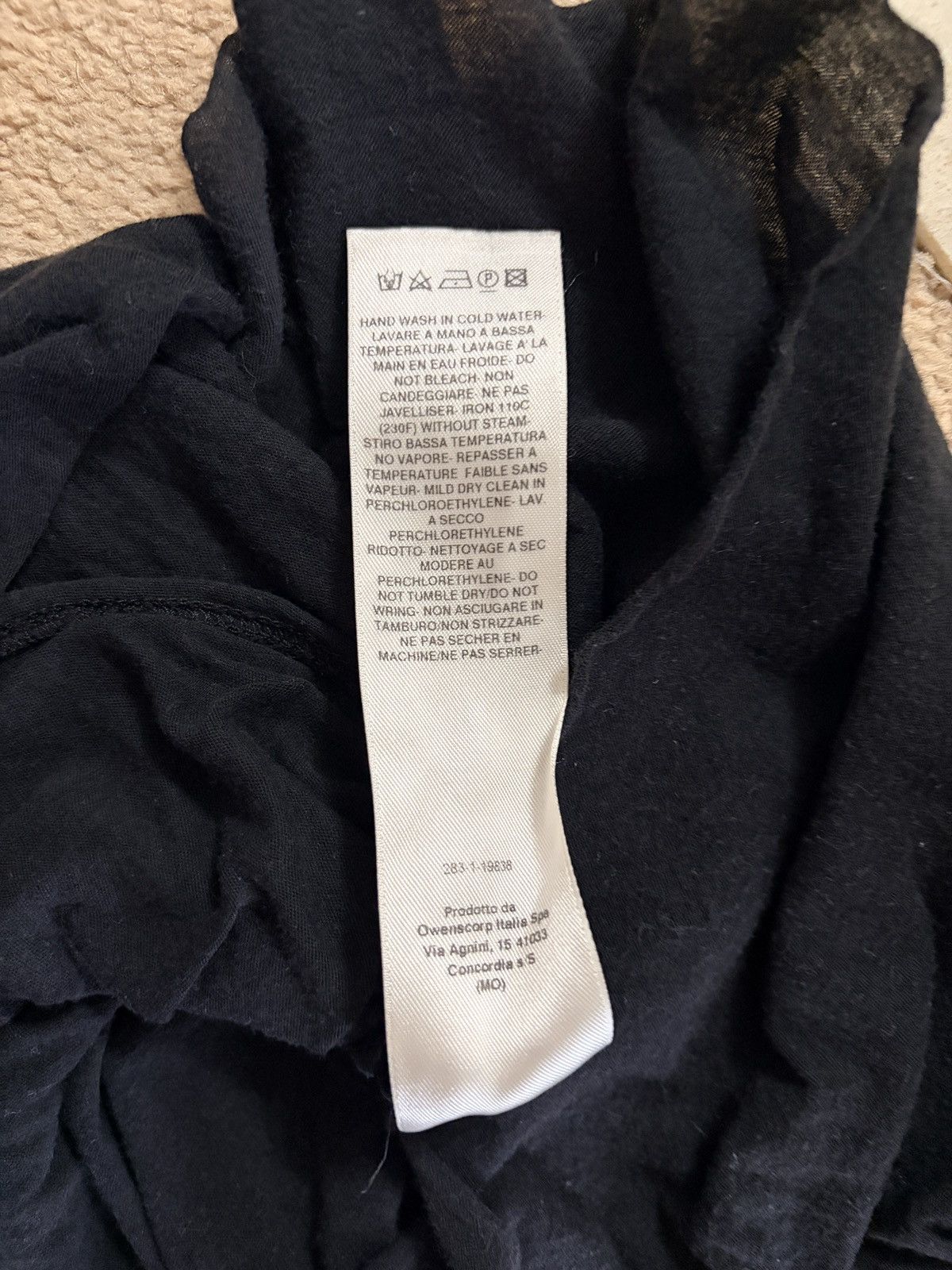 Rick Owens RICK OWENS BASIC SL T IN BLACK UNSTABLE COTTON Size US L / EU 52-54 / 3 - 12 Thumbnail