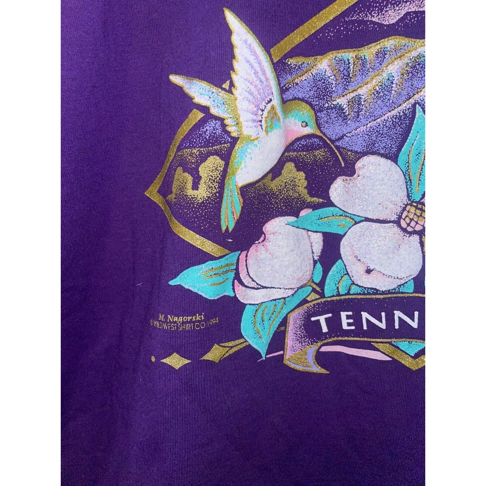 Jerzees Vintage Gatlinburg Tennessee Shirt Floral Flower Tee VTG 90s Size US L / EU 52-54 / 3 - 3 Thumbnail