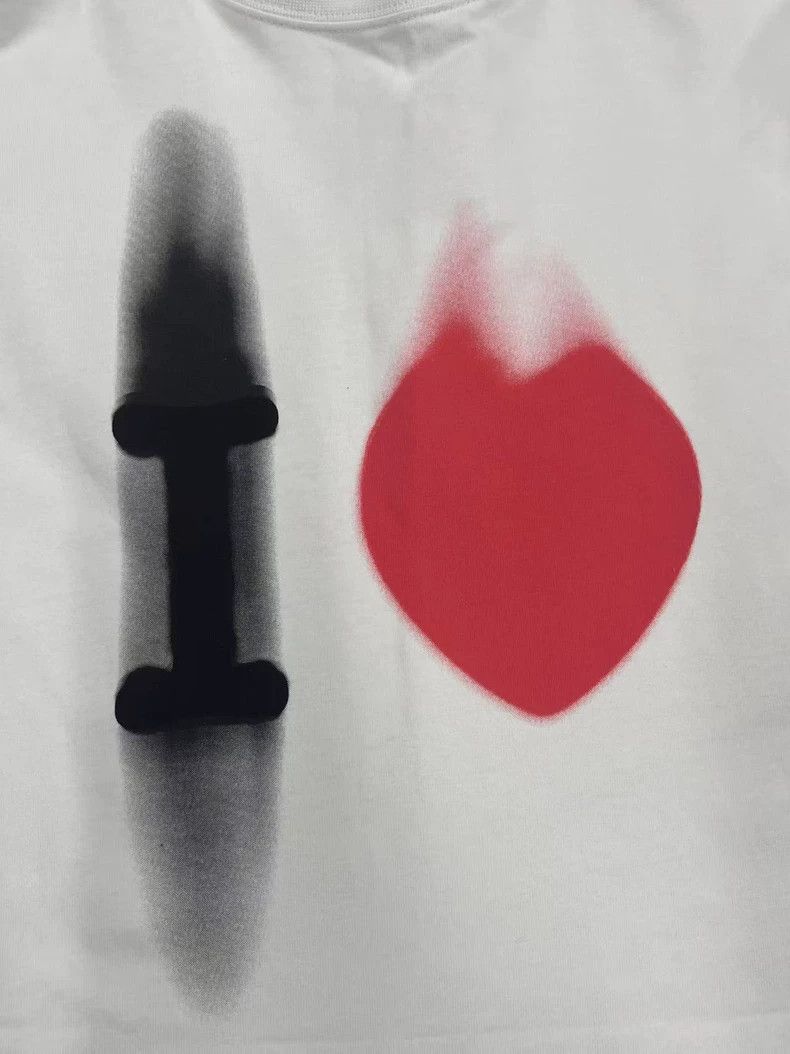 Balenciaga Balenciaga Letter Heart Printed Short Sleeve T-Shirt, Loos Size US XS / EU 42 / 0 - 3 Thumbnail