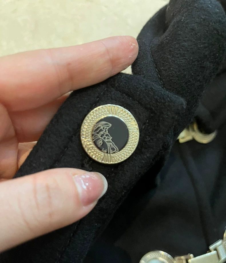 Versace Cashmere cape coat