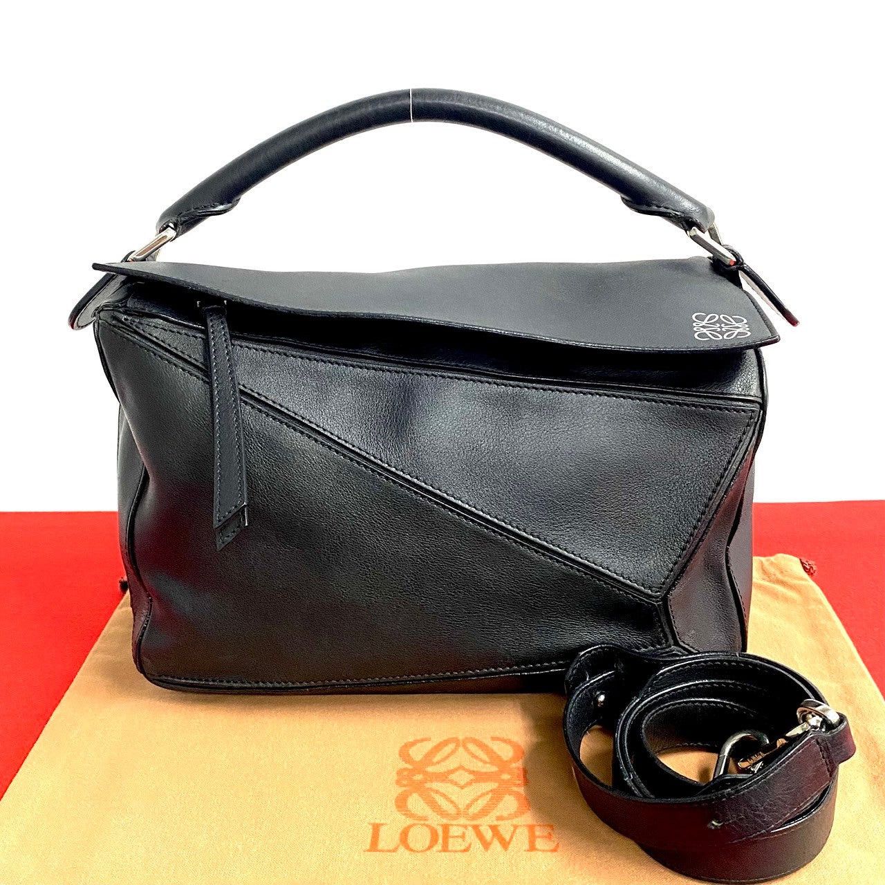 Loewe Loewe Shoulder Bag Black Leather Size ONE SIZE - 1 Thumbnail